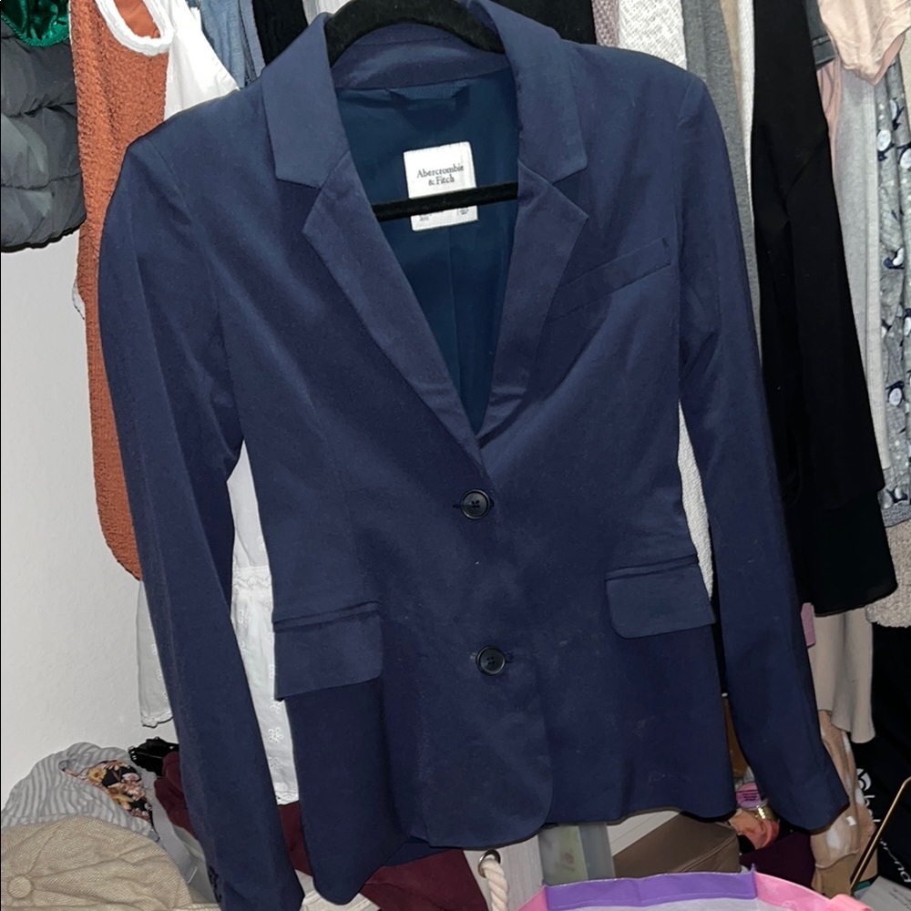 Abercrombie and Fitch Blue Tailored Blazer